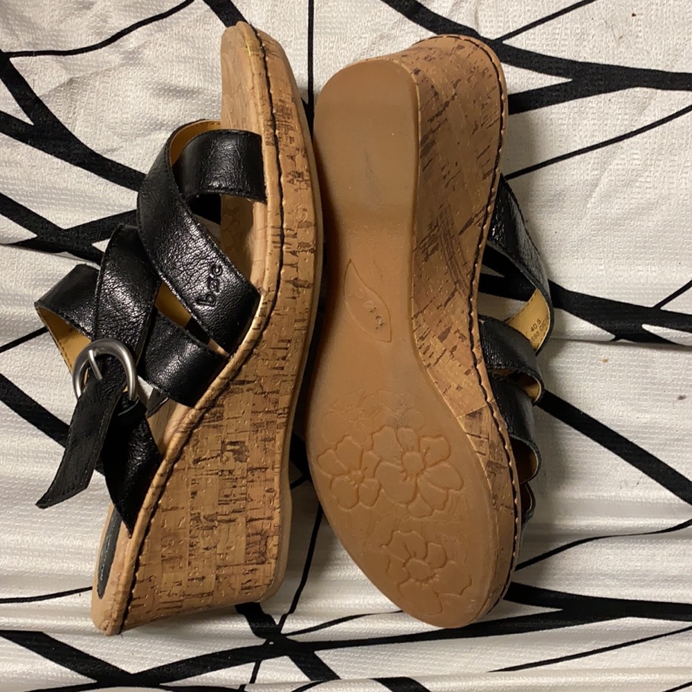 Born Comfortable Leather Platform Slides - image 4